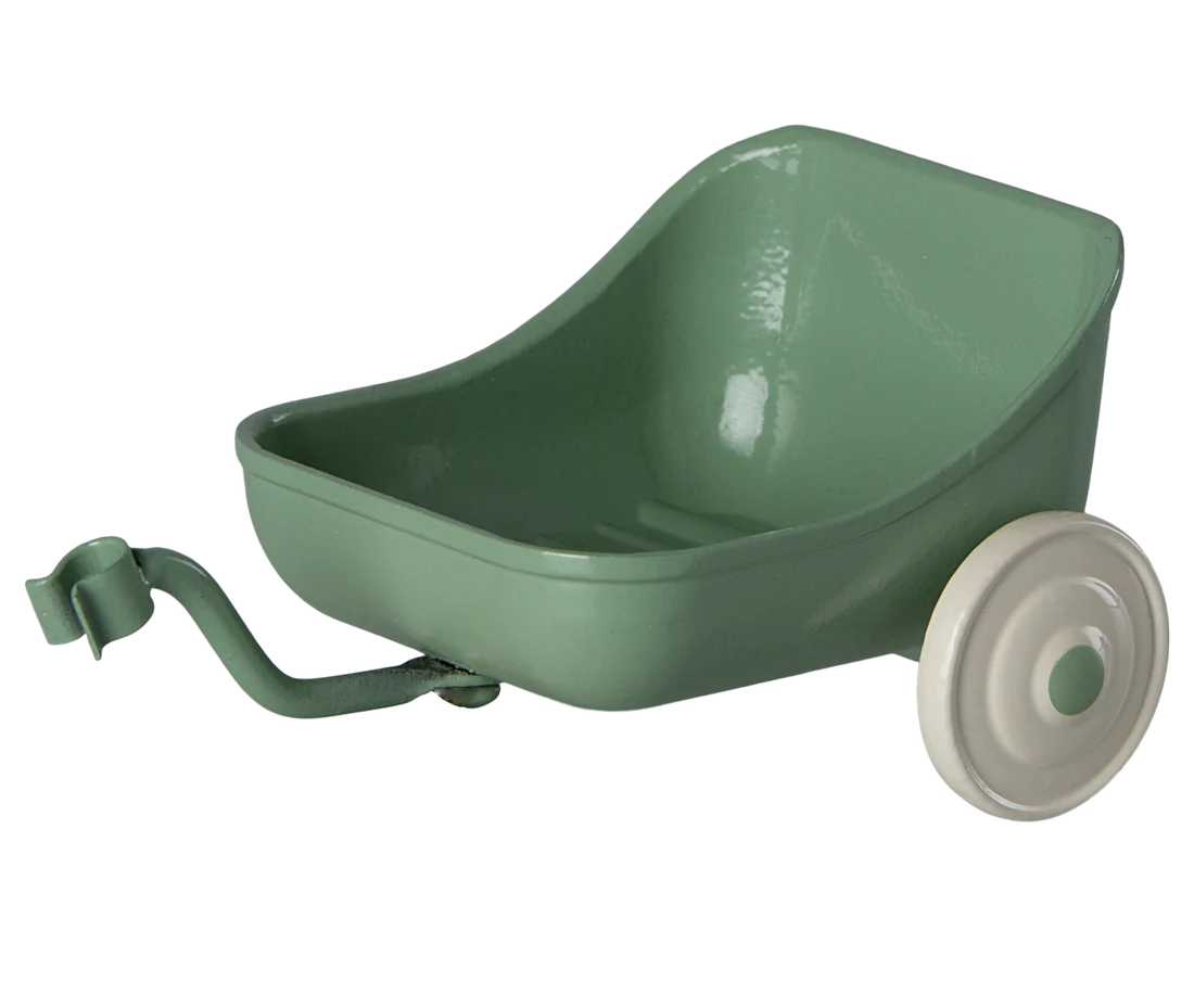 Atrelado de triciclo verde