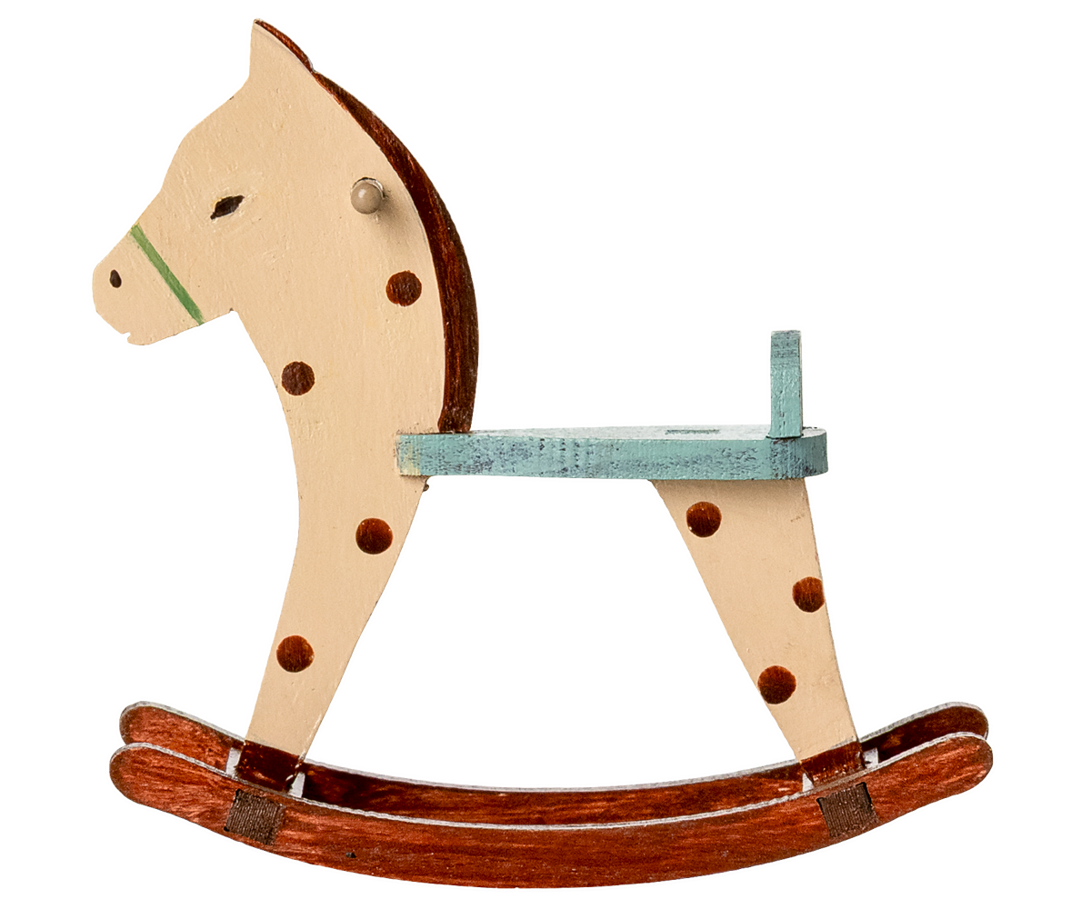 Cavalo de baloiço malhado