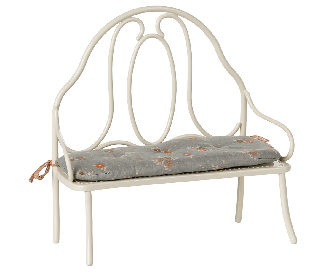 Banco vintage, Miniatura - Branco creme