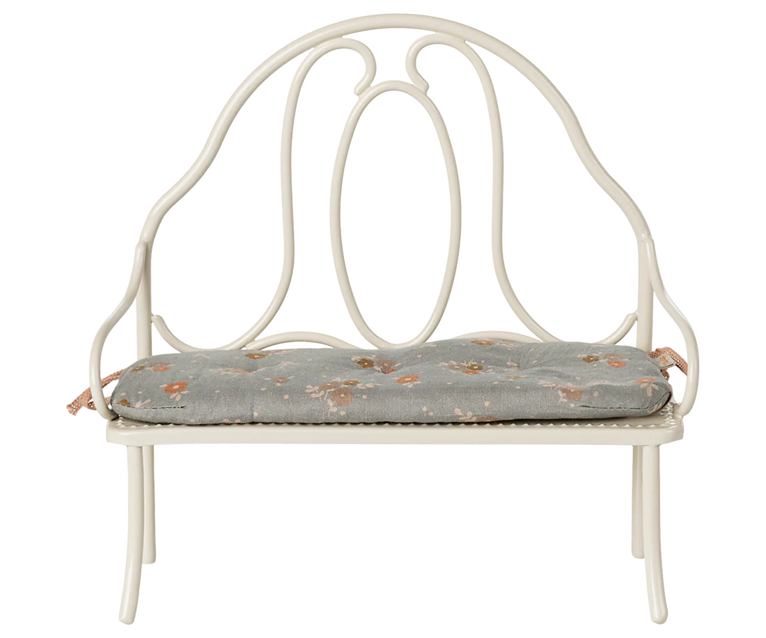 Banco vintage, Miniatura - Branco creme