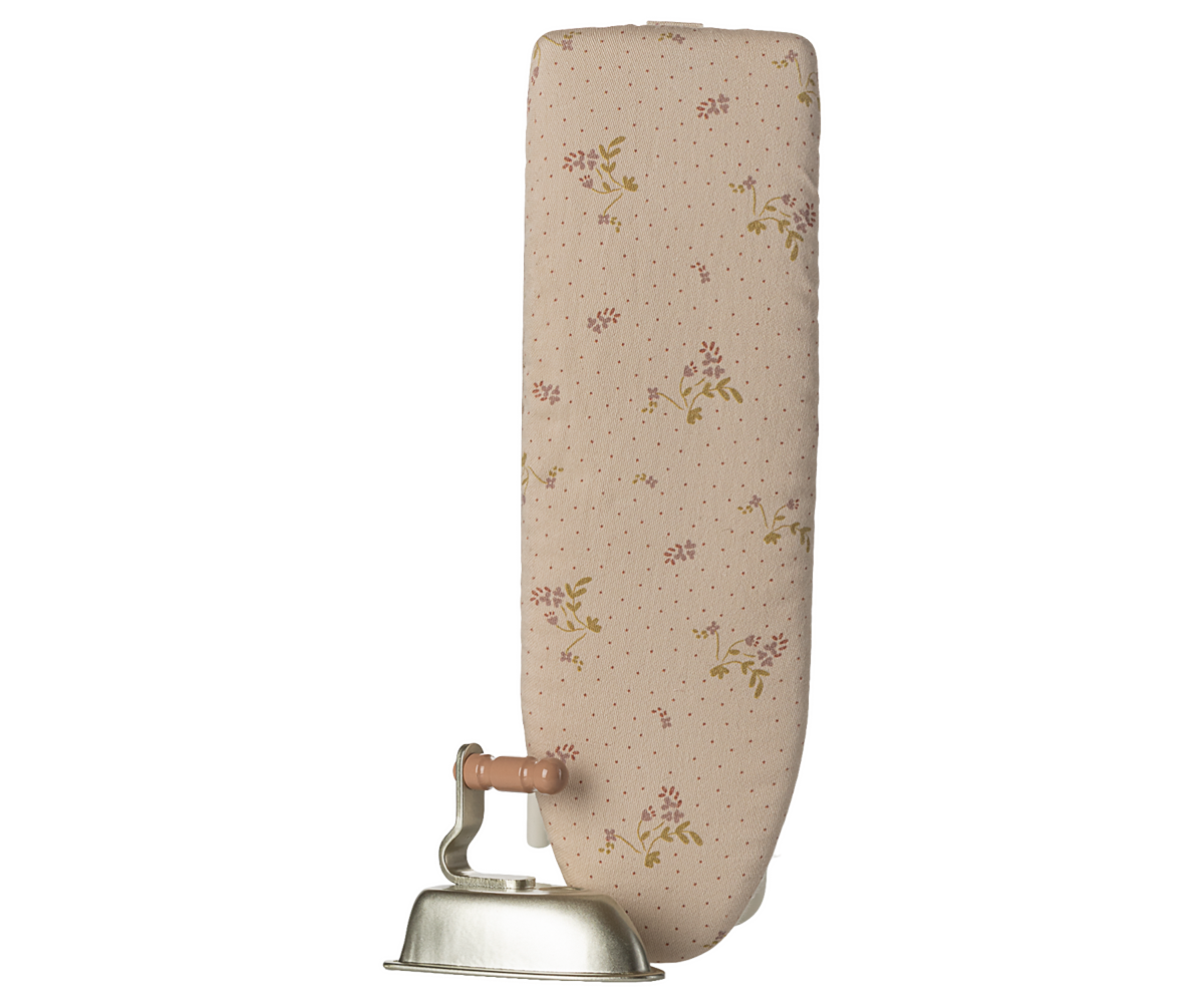 Ferro e tábua de engomar, Miniatura – Branco creme
