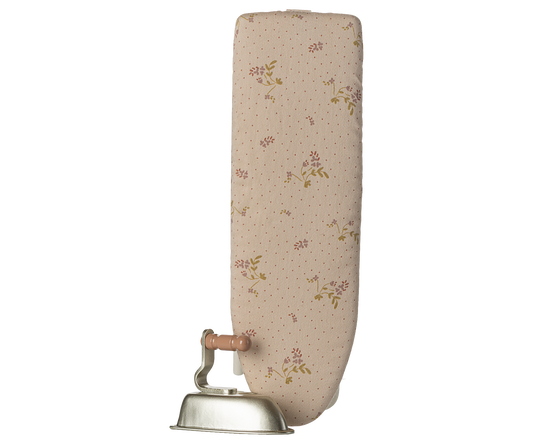 Ferro e tábua de engomar, Miniatura – Branco creme