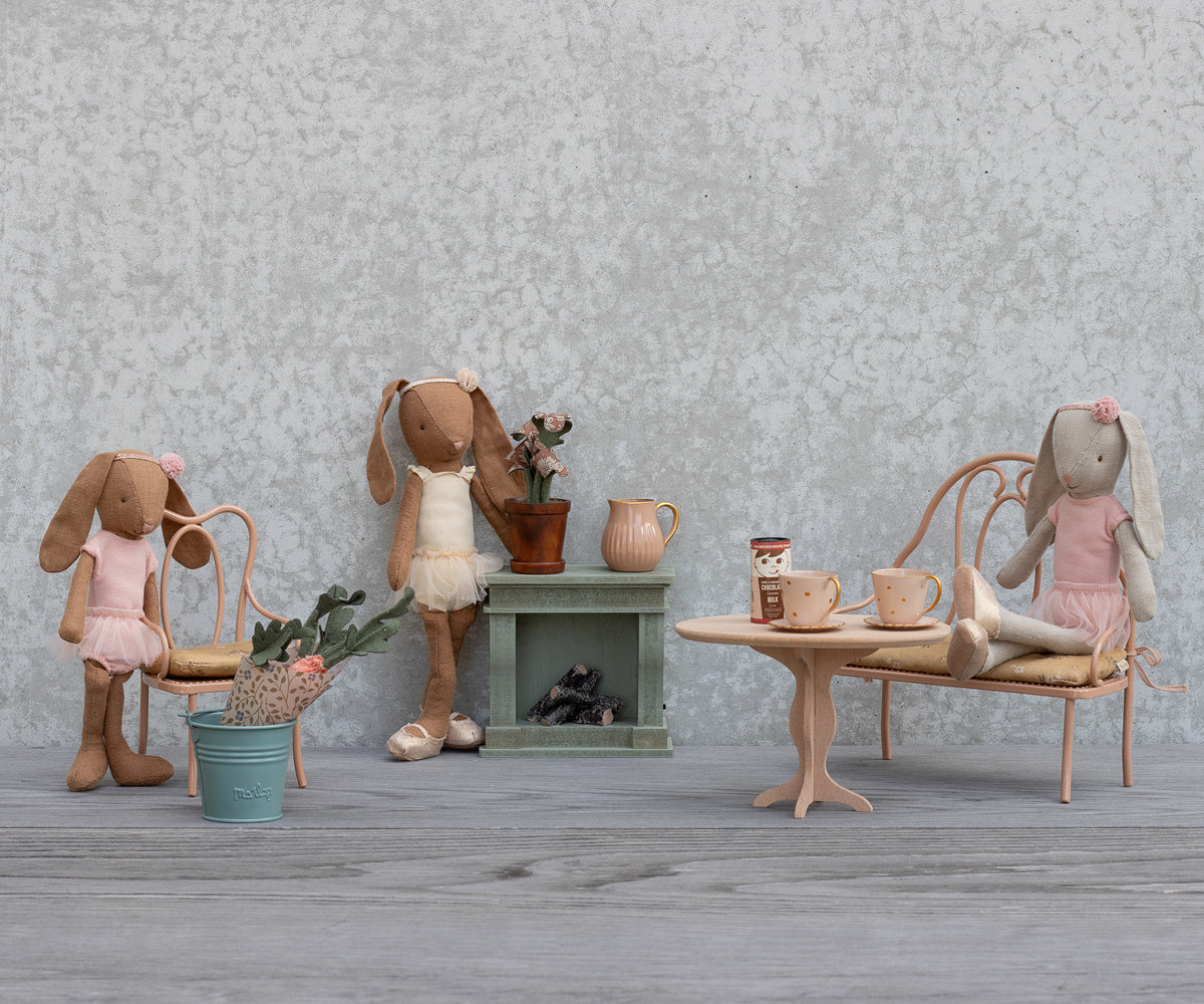 Banco vintage, Mini – Rosa escuro