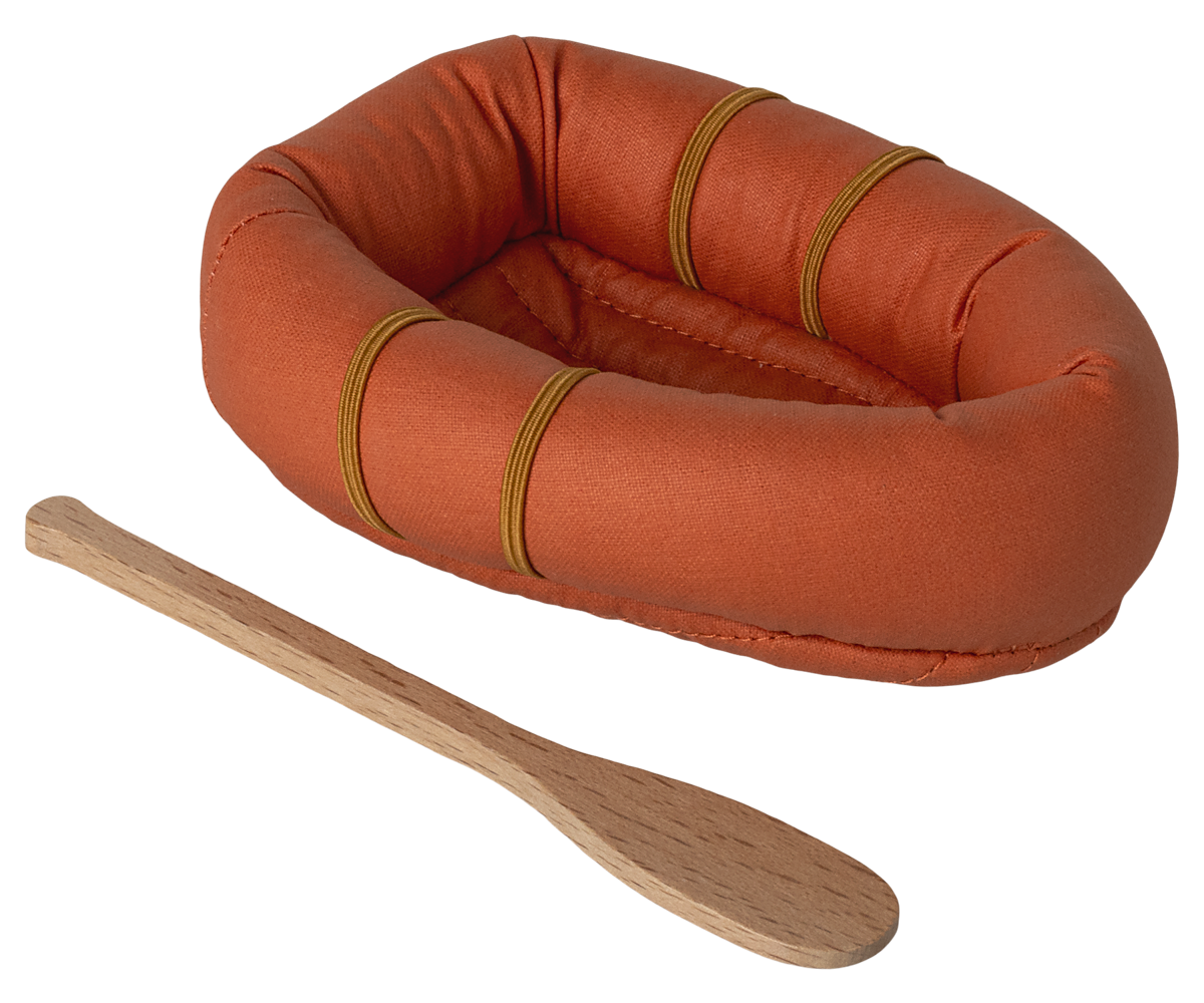Barco de borracha laranja