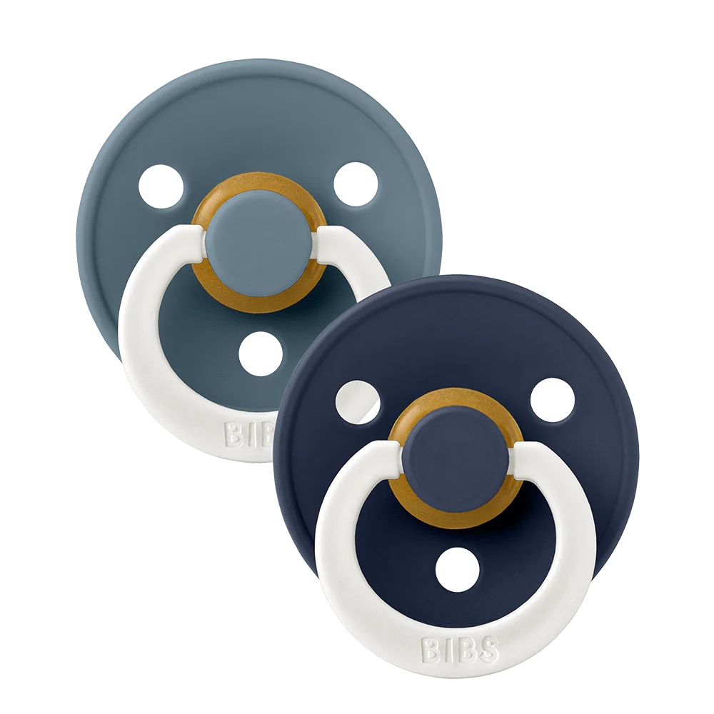 Conj. 2 chuchas BIBS® noturnas - Petrol Glow/Deep Space