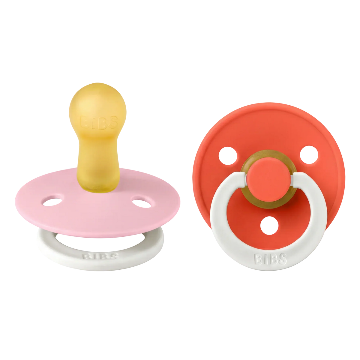 Conj. 2 chuchas BIBS® noturnas - Baby Pink/Tango