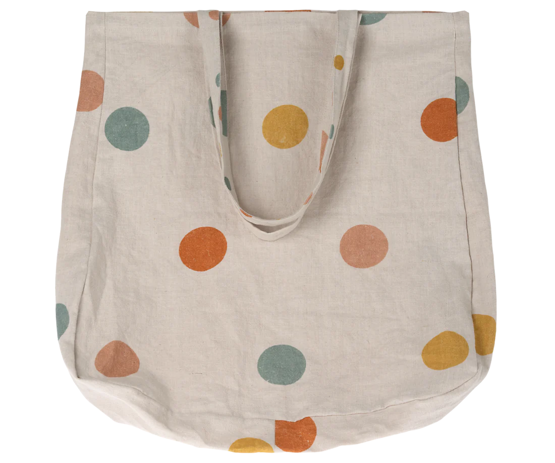 Saco, bolinhas multicoloridas - Grande