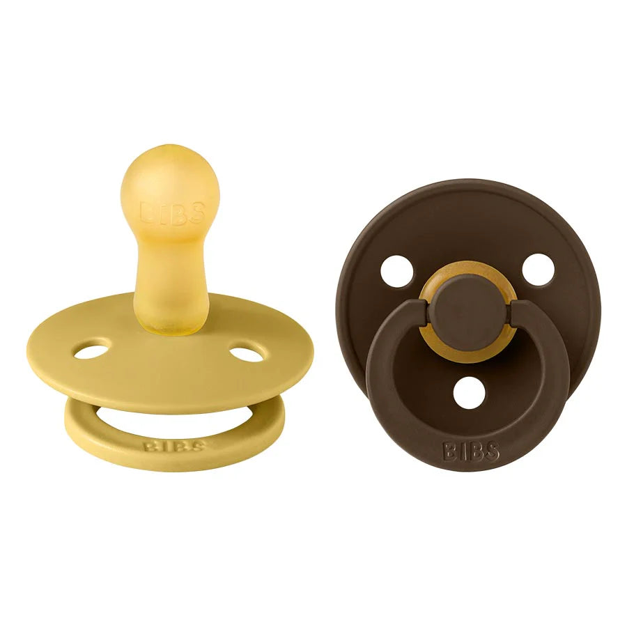 Conj. 2 chuchas BIBS® Mustard/Mocha