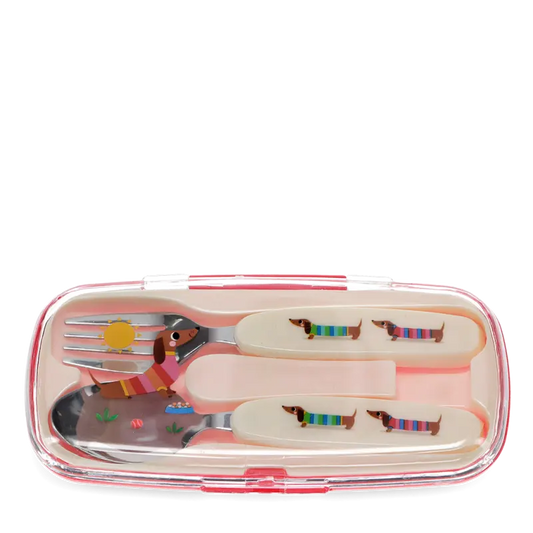 Conjunto talheres cão salsicha
