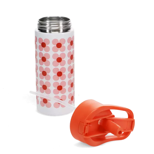 Garrafa metálica pink daisy