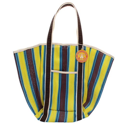 Saco riscas amarelo