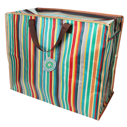 Saco jumbo - riscas coloridas