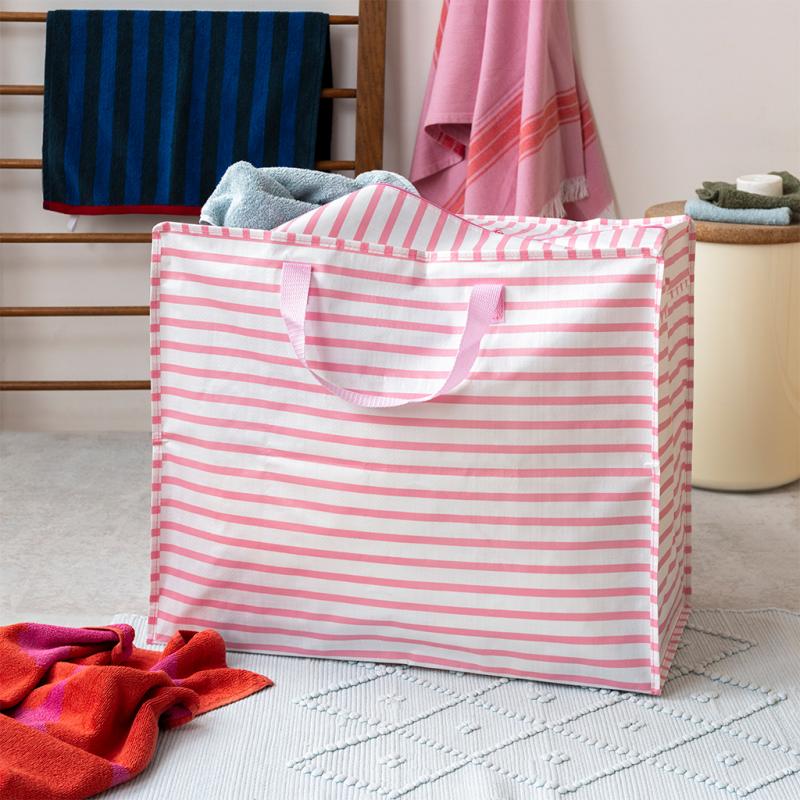 Saco jumbo - Riscas rosa