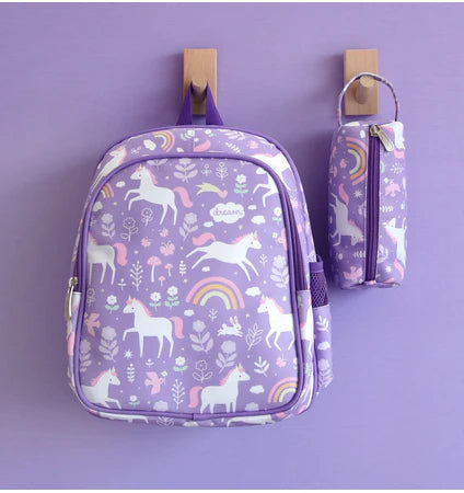 Mochila térmica unicórnio roxo