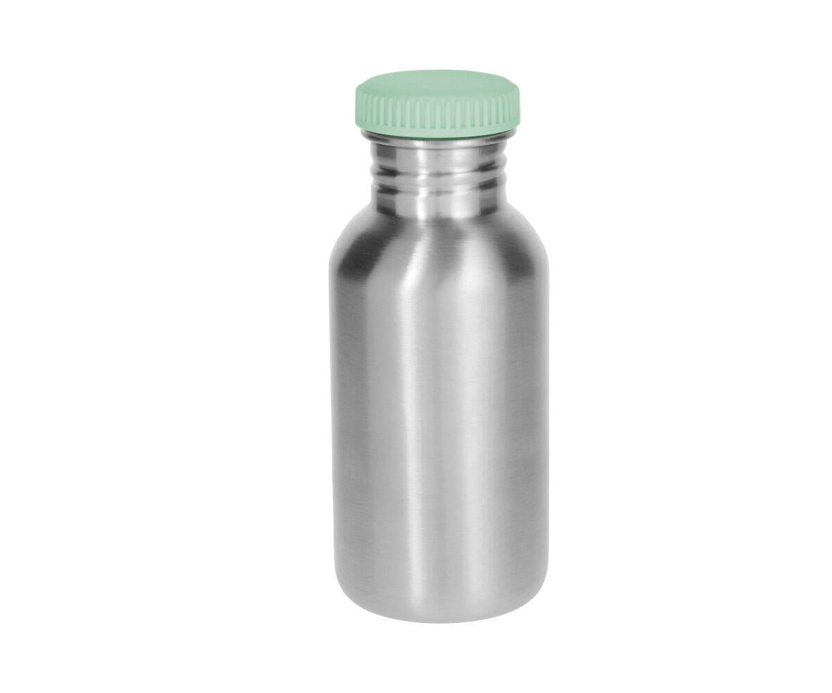 Garrafa metálica riscas verde 500ml