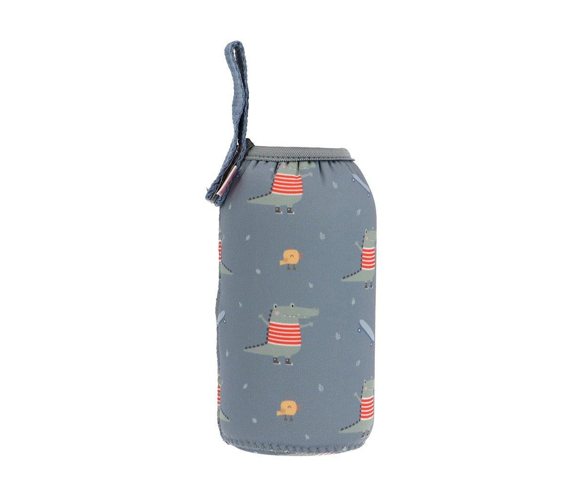 Garrafa metálica - crocodilo azul - 500ml
