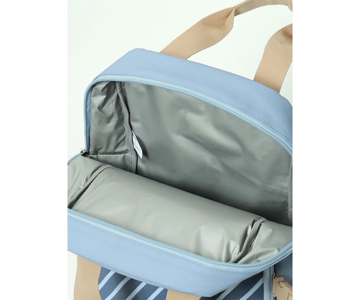 Mochila térmica riscas azul