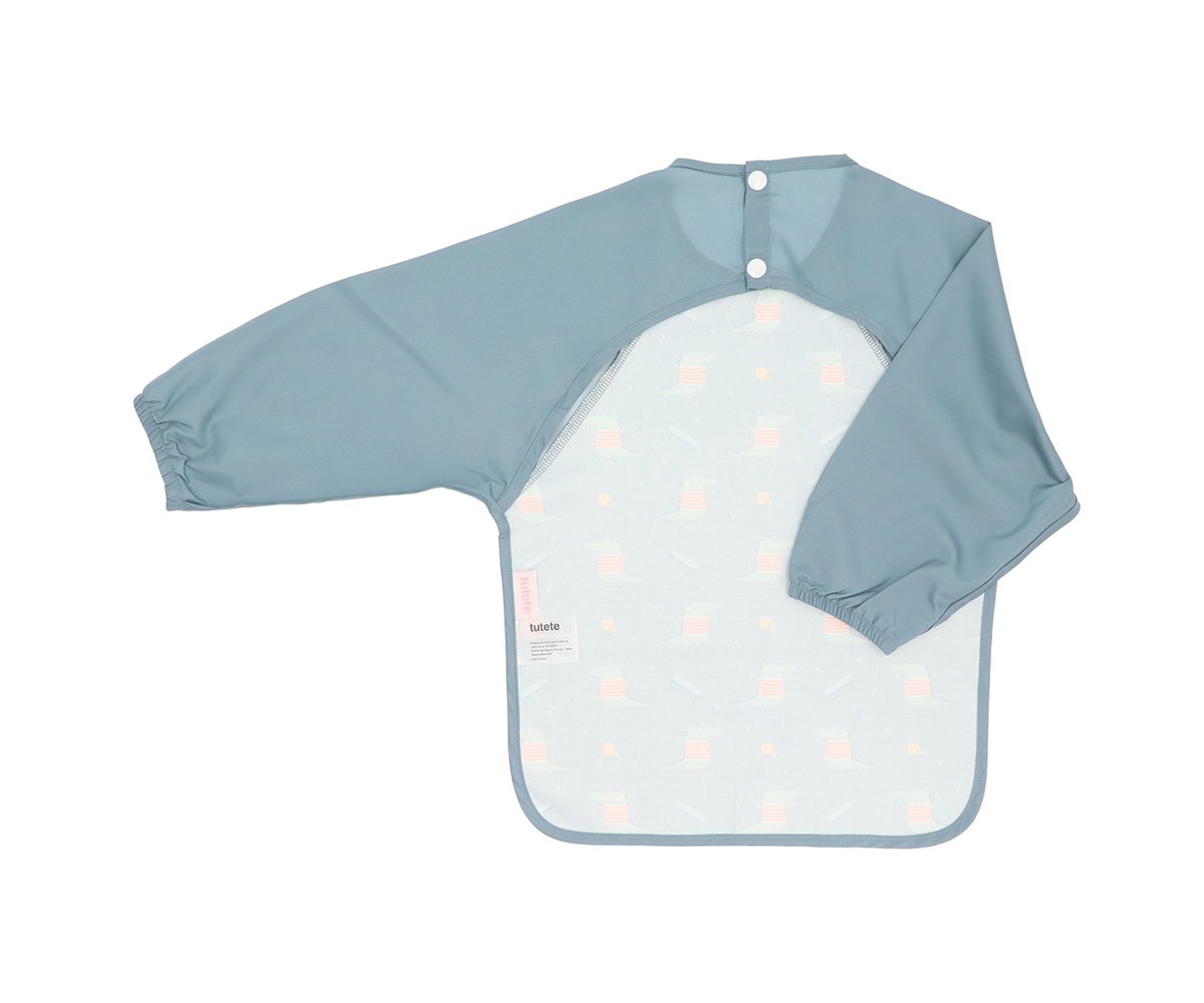 Babete mangas - crocodilo azul