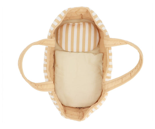 alcofa riscas caramelo