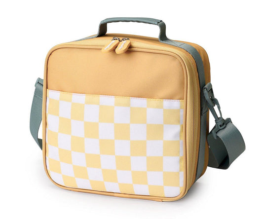 Lancheira xadrez amarelo