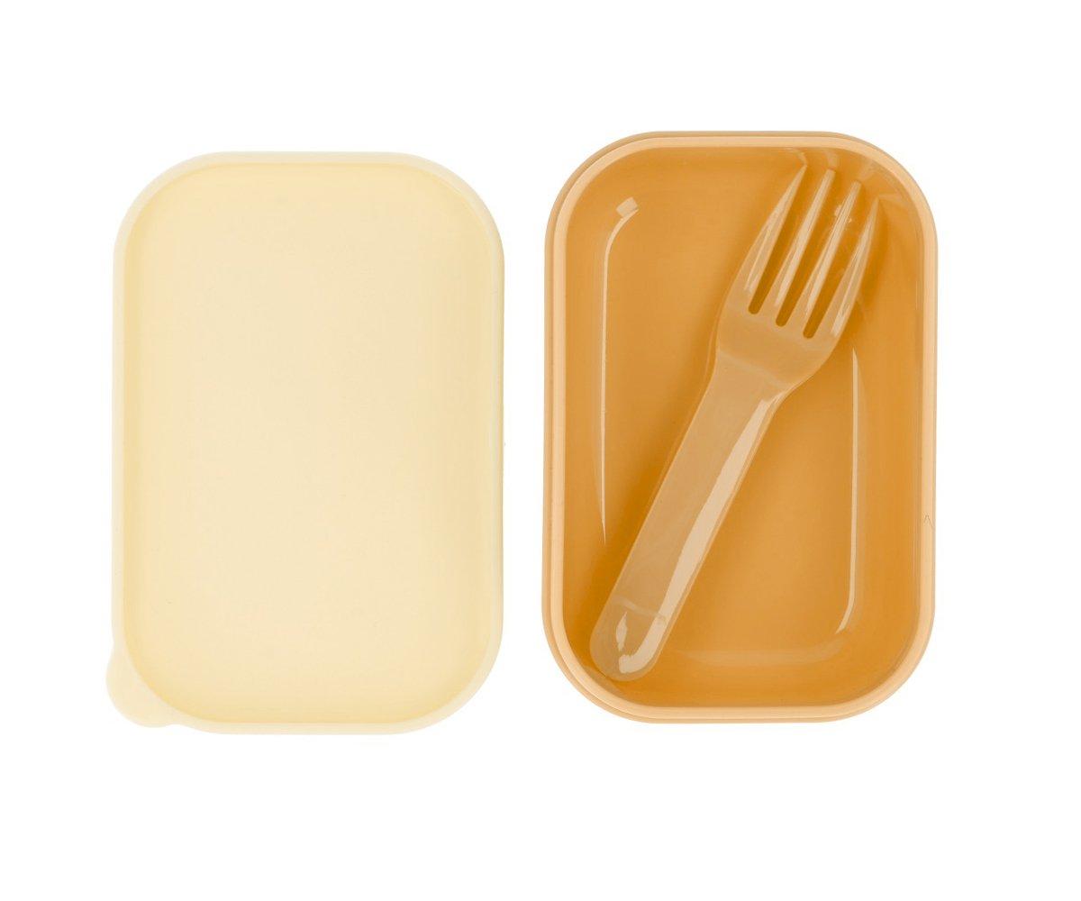 Caixa almoço xadrez amarelo