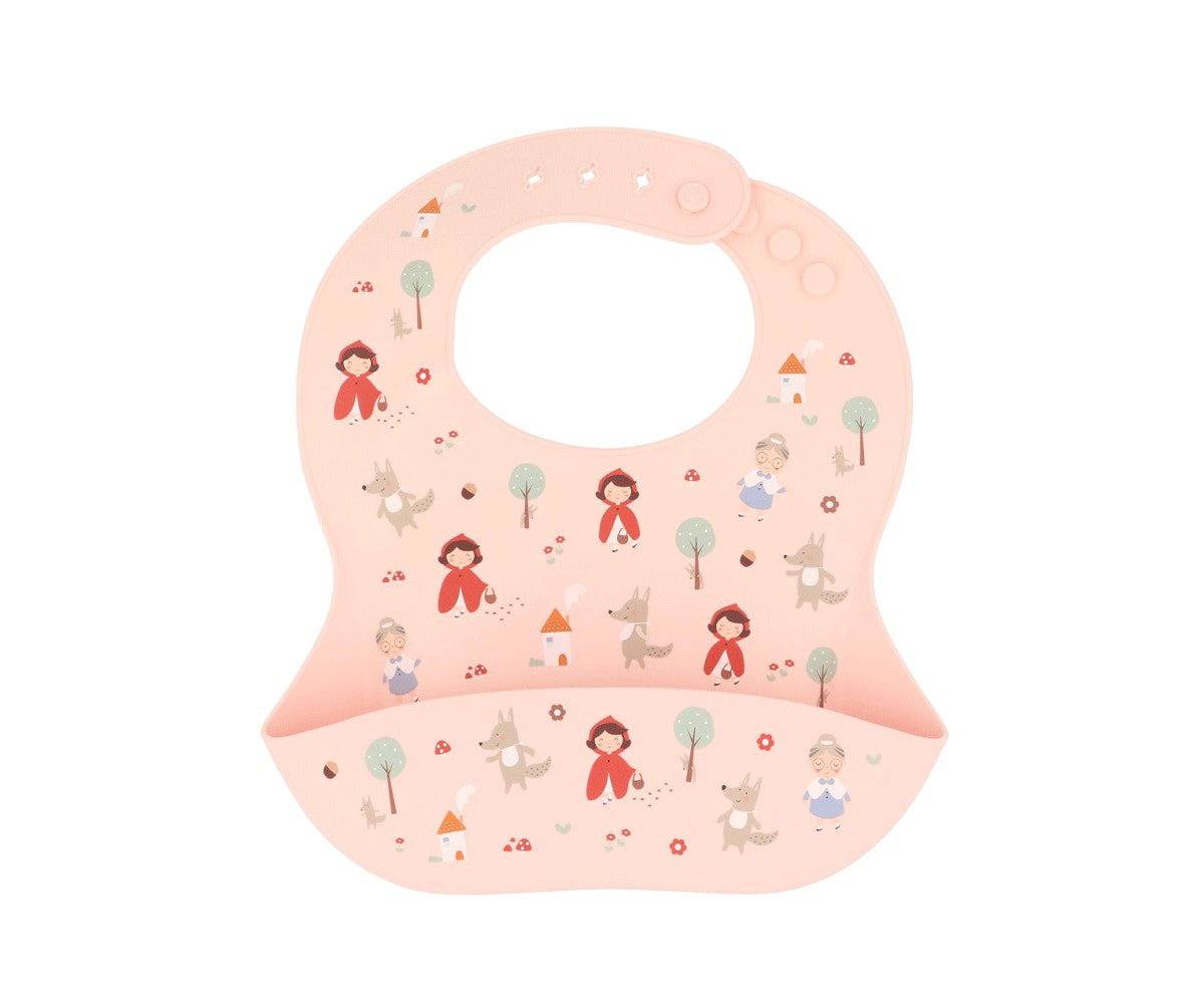 Babete silicone - capuchinho vermelho