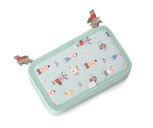 Estojo duplo 3 porquinhos