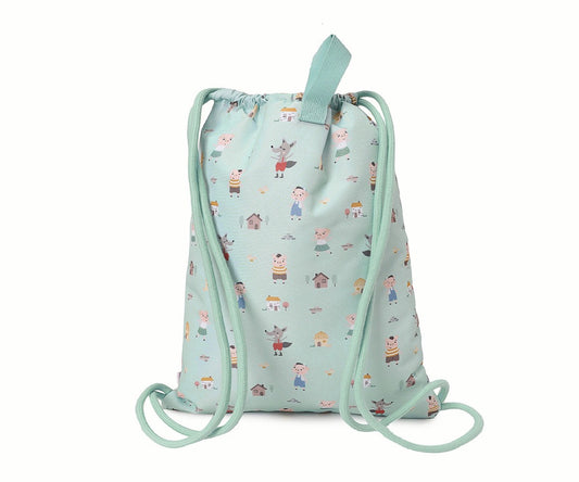 Mochila cordões 3 porquinhos