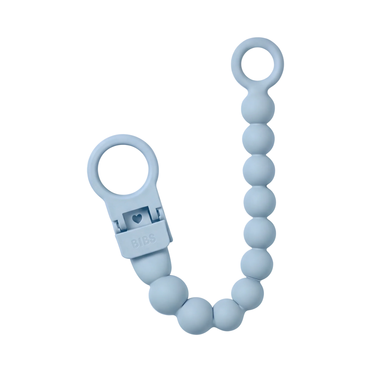 Prende chuchas beads baby blue