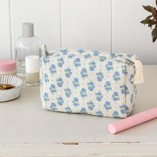 Necessaire pequeno acolchoado cornflower