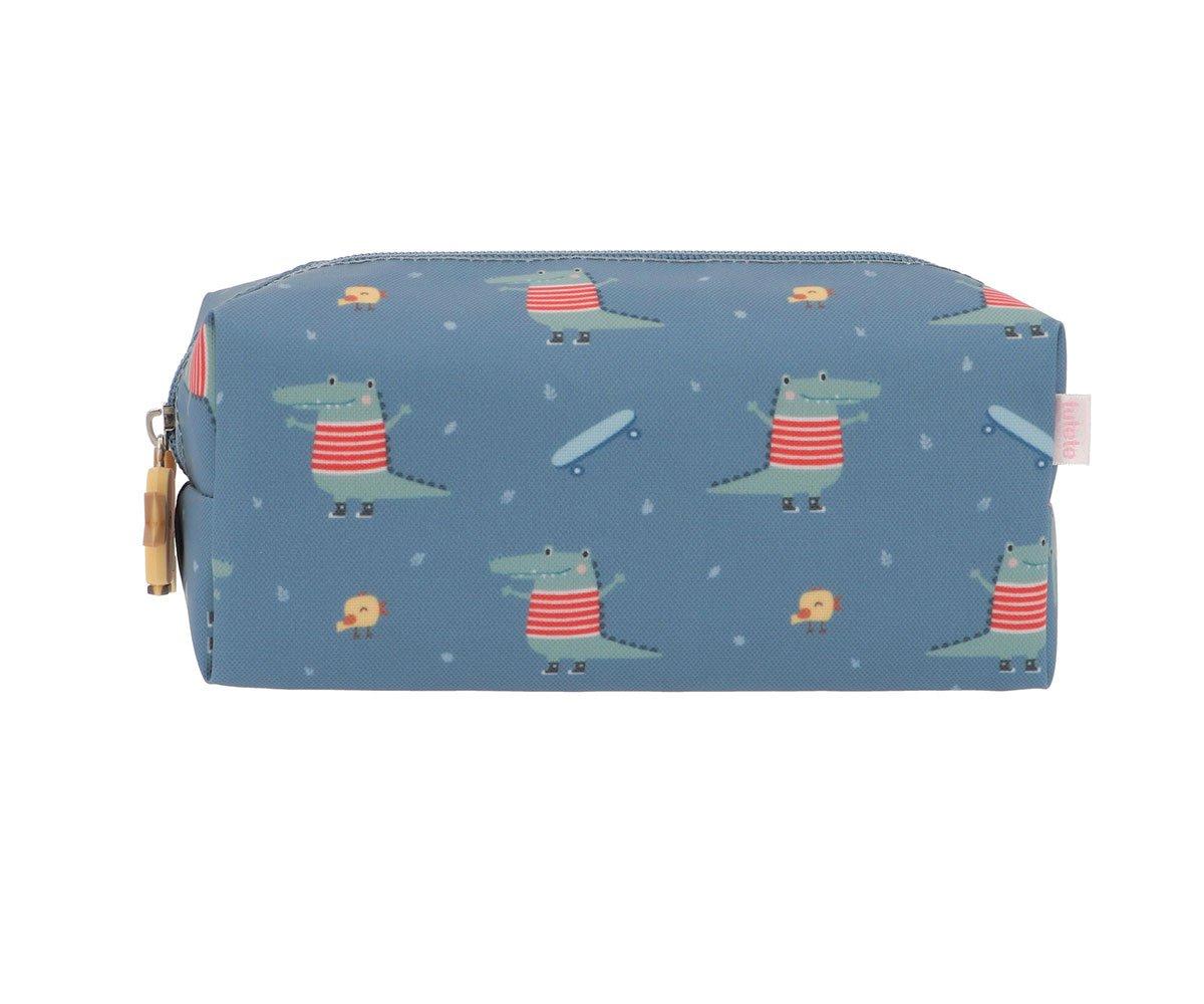 Estojo crocodilo azul