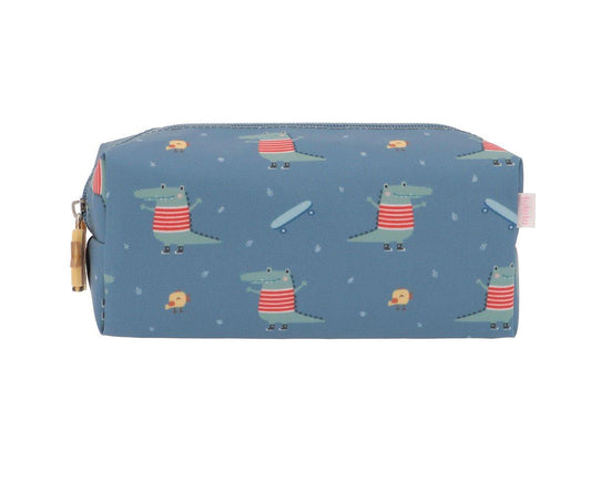 Estojo crocodilo azul