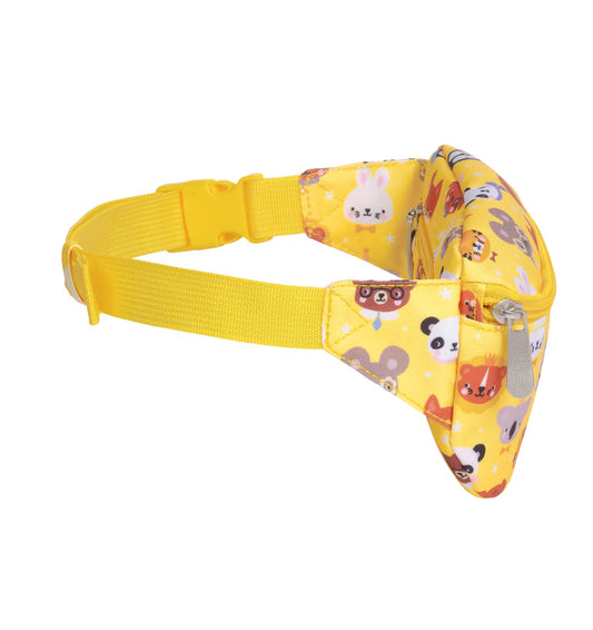 Bolsinha cintura animais amarelo