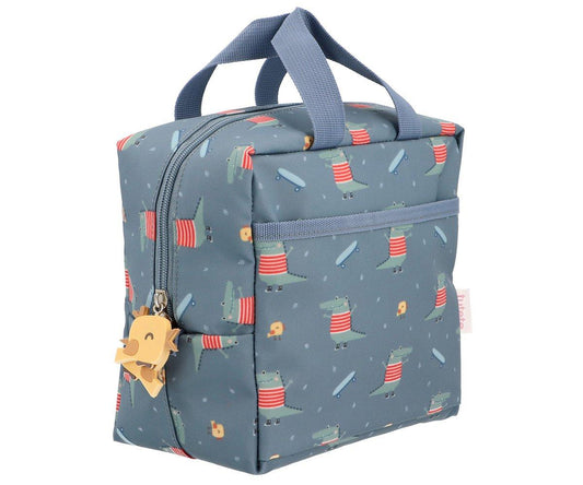 Lancheira térmica crocodilo azul