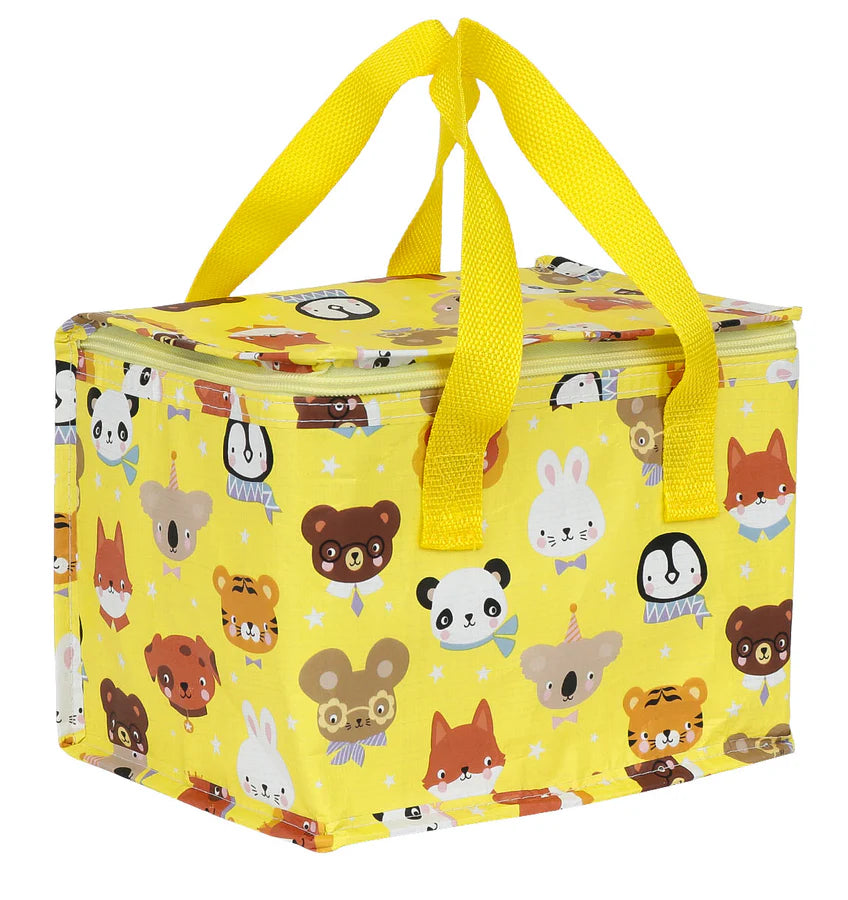 Lancheira animais amarelo