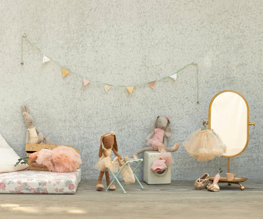 Coelhinha, Tamanho 2 - Maillot de ballet com tutu rosa