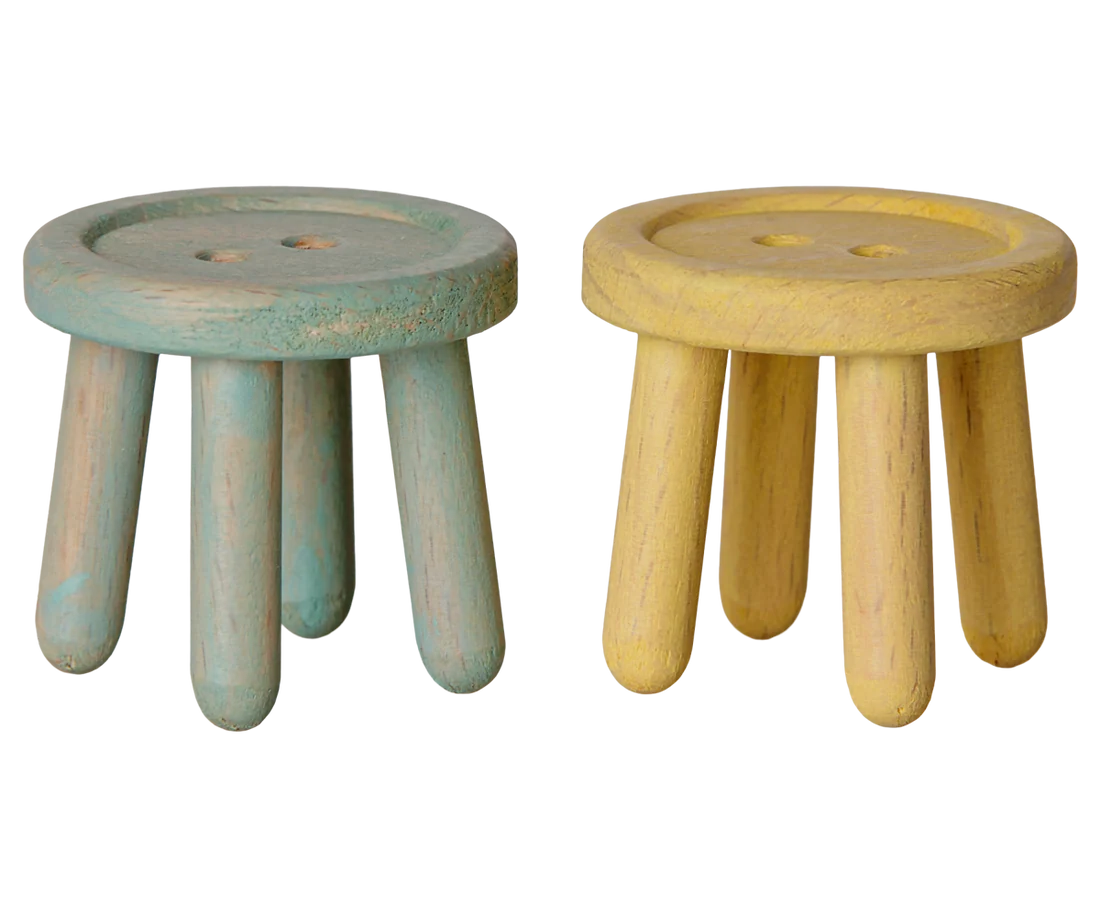Conjunto de bancos, Rato - Menta/Amarelo