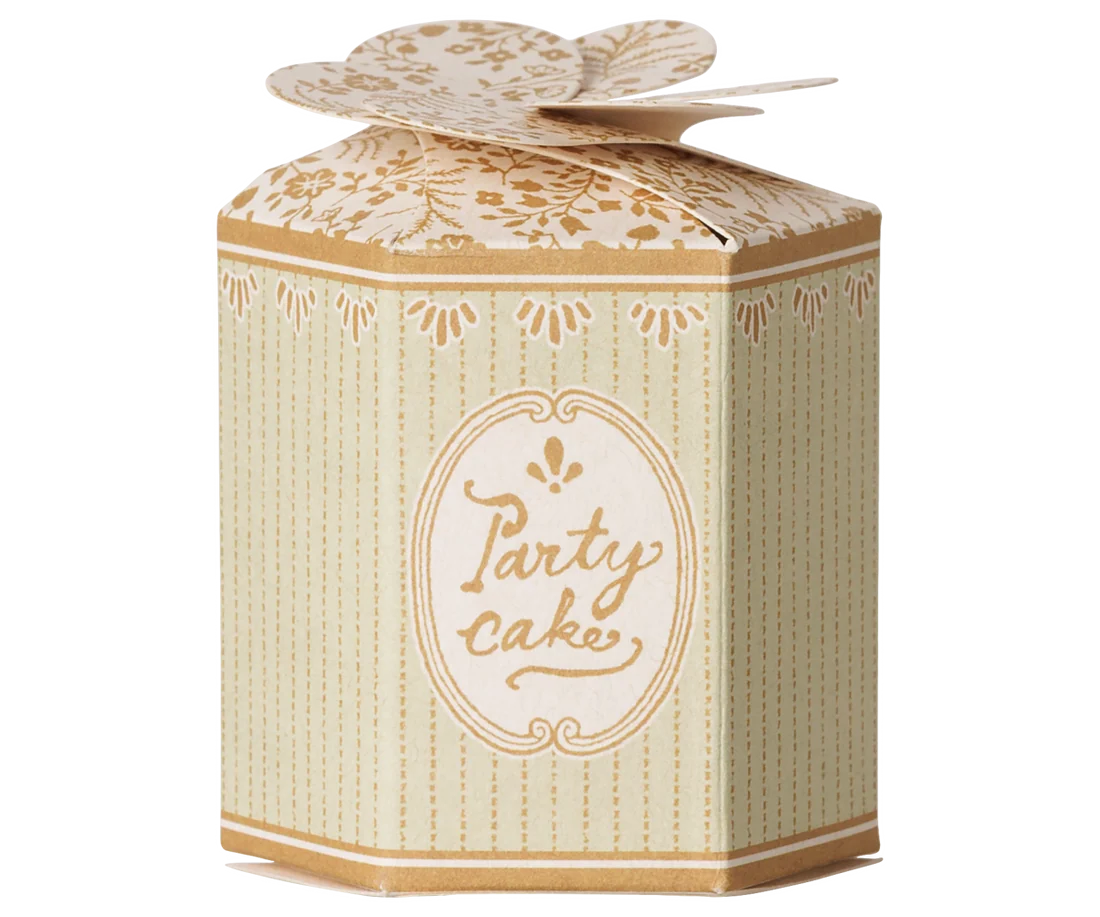 Bolo de festa e suporte para bolo, Rato - Branco