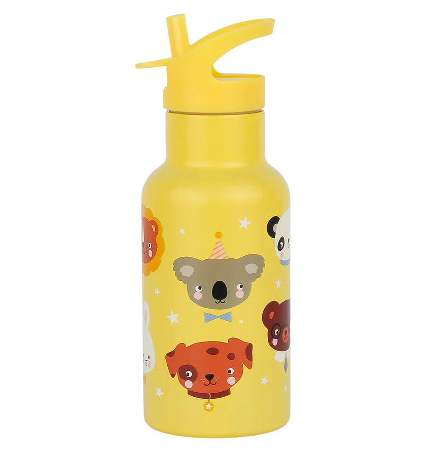 Garrafa térmica animais amarelo