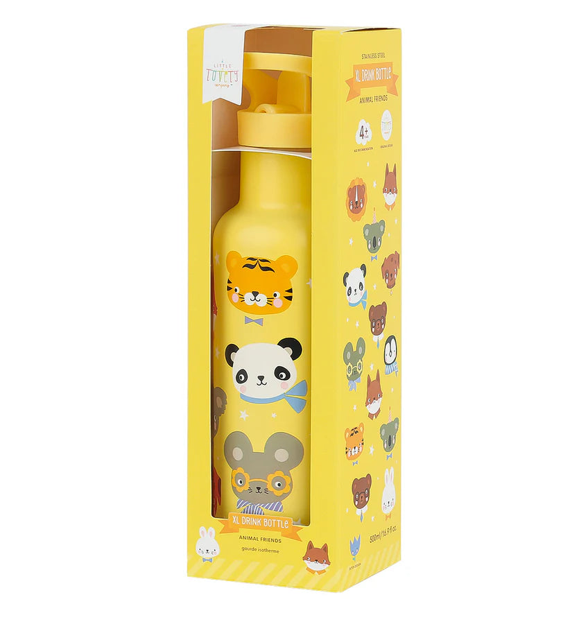 Garrafa térmica animais amarelo