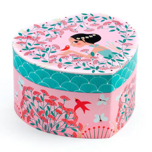 Caixa de música coração menina