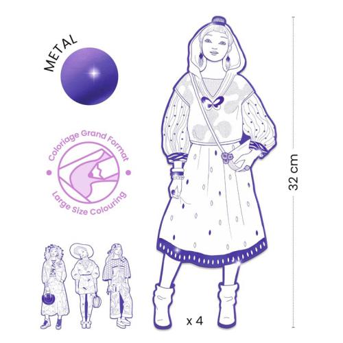 Silhuetas para colorir - Izumi