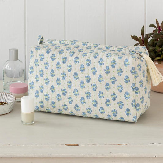 Necessaire grande acolchoado cornflower