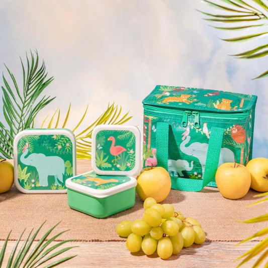 Caixa conj. 3 rosa jungle friends