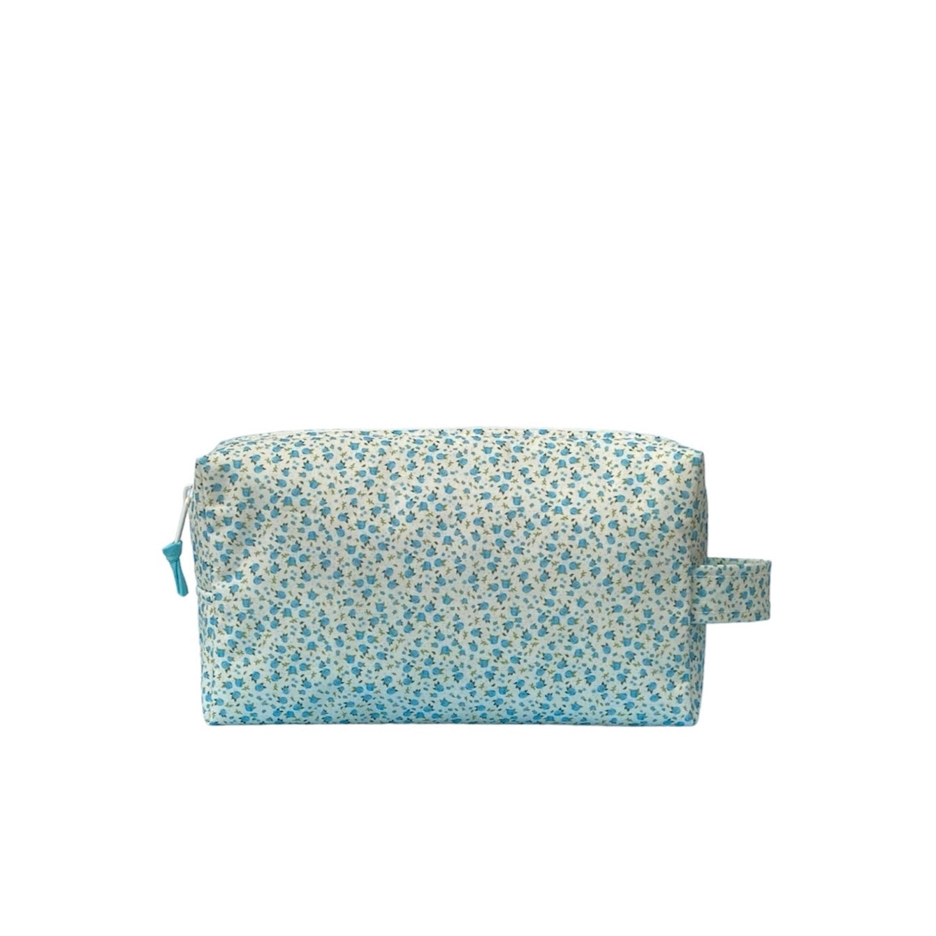 Necessaire flores turquesa