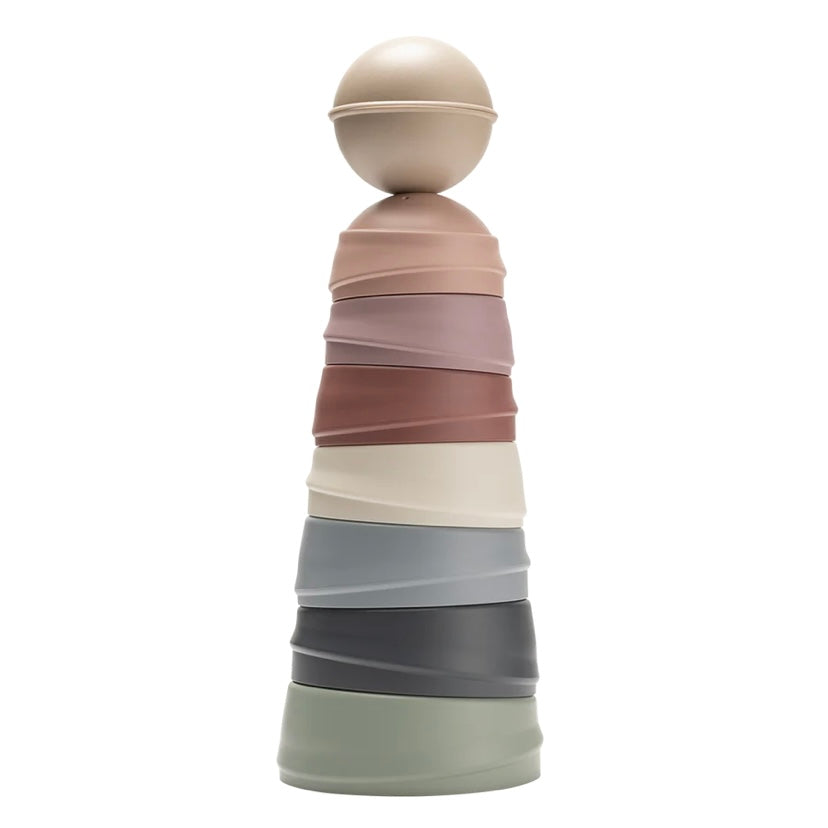 Torre de empilhar bibs pastel rainbow