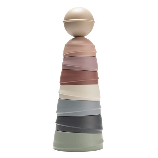 Torre de empilhar bibs pastel rainbow