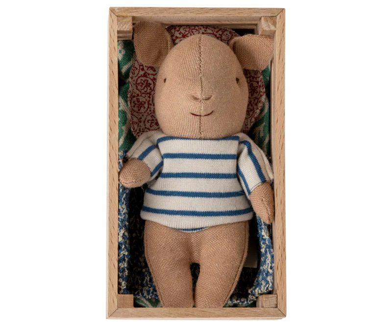 Pig in a box, azul