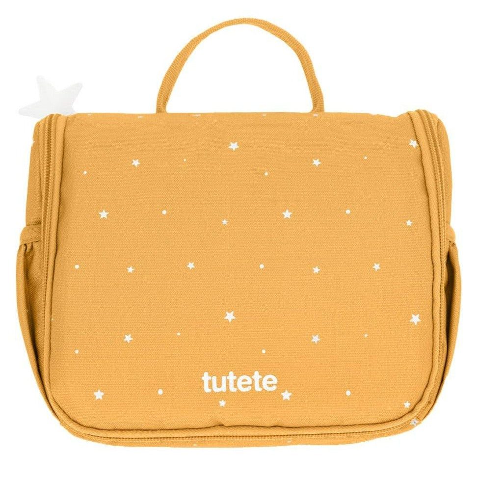 Necessaire estrelas mostarda