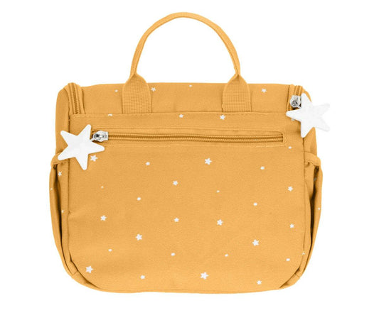 Necessaire estrelas mostarda